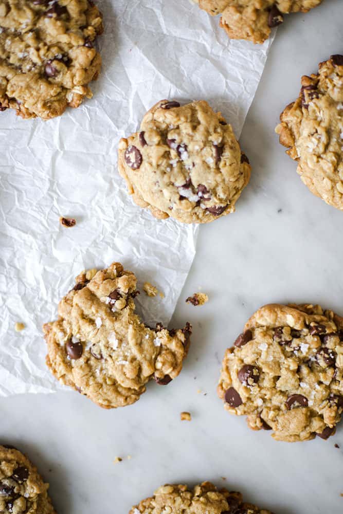 sea salt oatmeal chocolate chip cookies